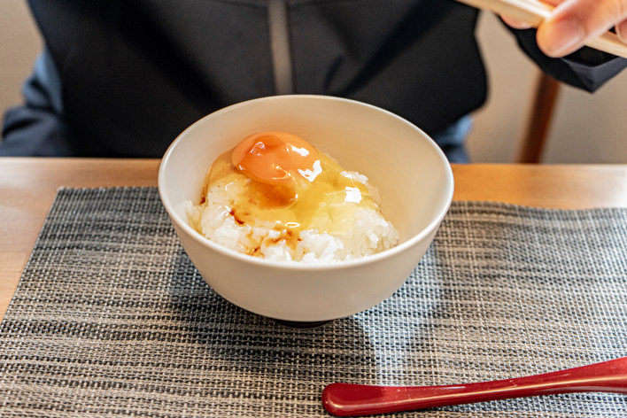 最なかの卵かけごはん